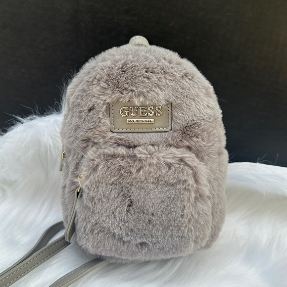 New GUESS Faux Fur Mini Crossbody - Picture 1 of 4